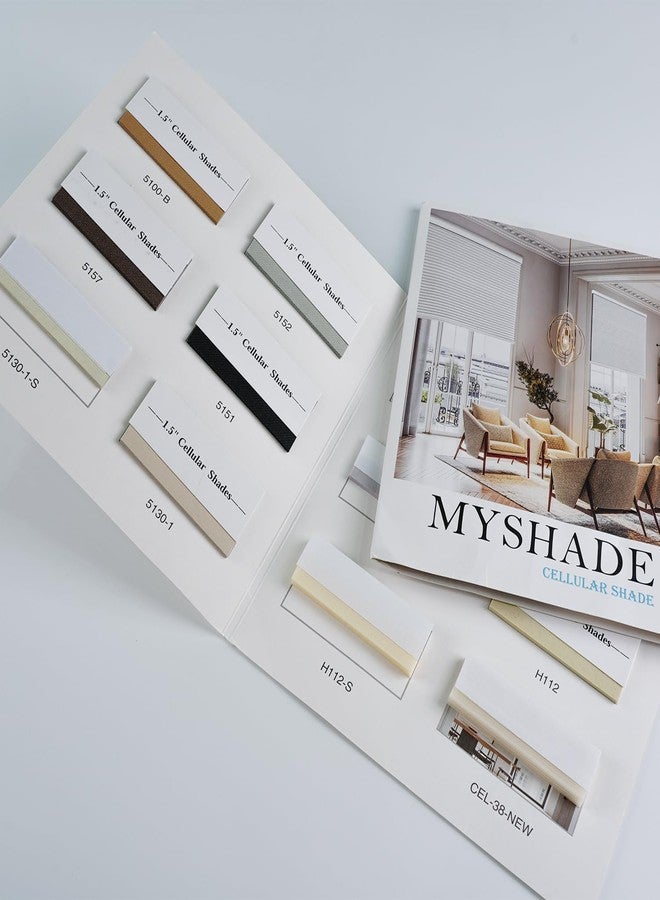 MYshade Custom MYshade Cellular Window Shades Fabric Samples 1 inch Diameter - Image 1